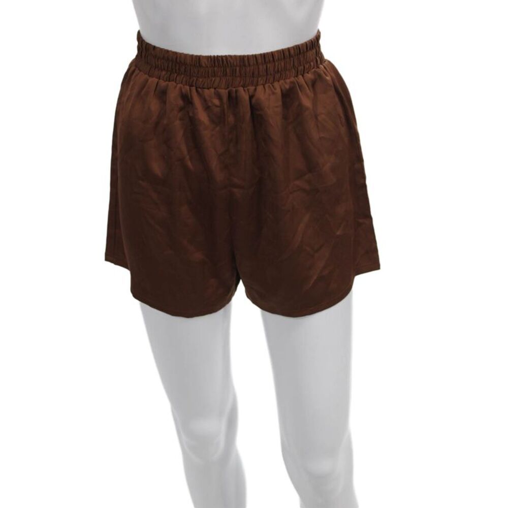 The Line Womens Sweat Shorts Brown Polyester Solid Size XS